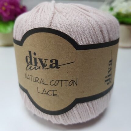 Diva Natural Cotton Lace 1003 Soft Pudra
