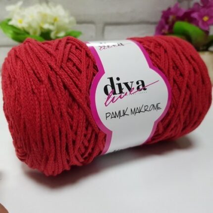 Diva Pamuk Makrome 2126 Kırmızı ( 4 lü Paket)