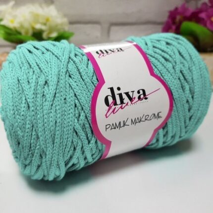 Diva Pamuk Makrome 2119 Mint ( 4 lü Paket)