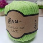 Diva Natural Cotton Lace 2120 Fıstık Yeşili ( 6 lı Paket )