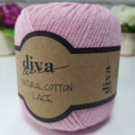Diva Natural Cotton Lace 2130 Toz Pembe ( 6 lı Paket )