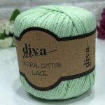 Diva Natural Cotton Lace 487 Su Yeşili ( 6 lı Paket )