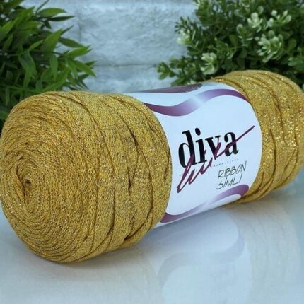 Diva Ribbon Simli 1974ALT Hardal ( 4 lü Paket )