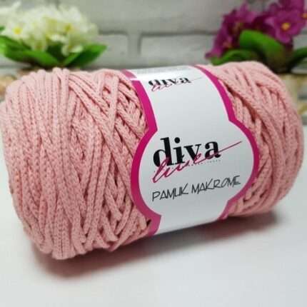 Diva Pamuk Makrome 229A Pembe ( 4 lü Paket)