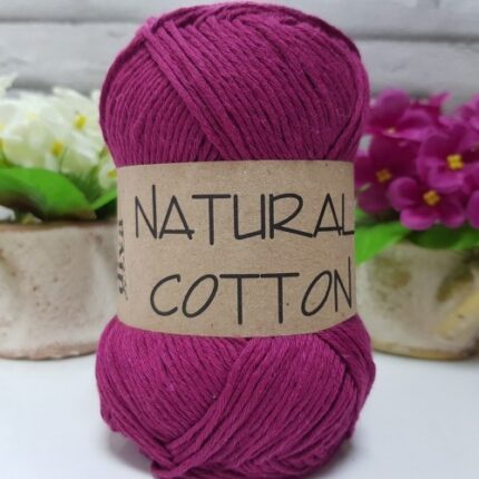 Diva Natural Cotton 333 Koyu Fuşya (5 li Paket)