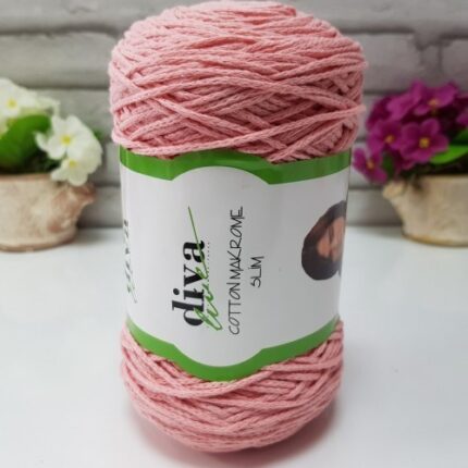 Diva Cotton Makrome İnce 229A Pembe ( 4 lü Paket )