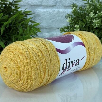 Diva Ribbon Simli 2123SDF Sarı ( 4 lü Paket )