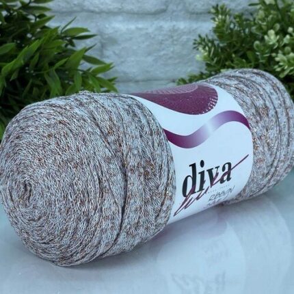 Diva Ribbon Simli 2305MLT Bej-Karma ( 4 lü Paket )