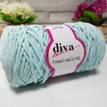 Diva Pamuk Makrome 1001 Soft Mint ( 4 lü Paket)