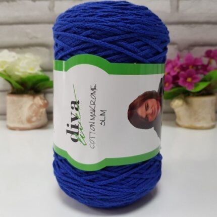 Diva Cotton Makrome İnce 2601 Saks Mavisi ( 4 lü Paket )