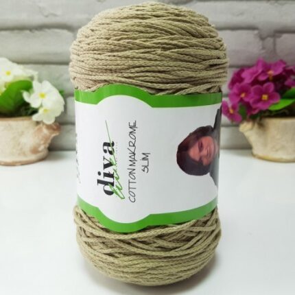 Diva Cotton Makrome İnce 268 Küf Yeşili ( 4 lü Paket )