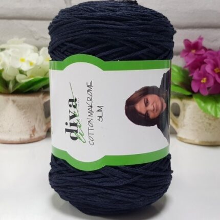 Diva Cotton Makrome İnce 2112 Lacivert ( 4 lü Paket )