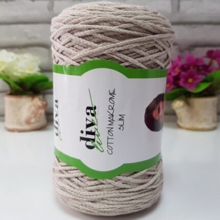 Diva Cotton Makrome İnce 2305 Açık Bej ( 4 lü Paket )