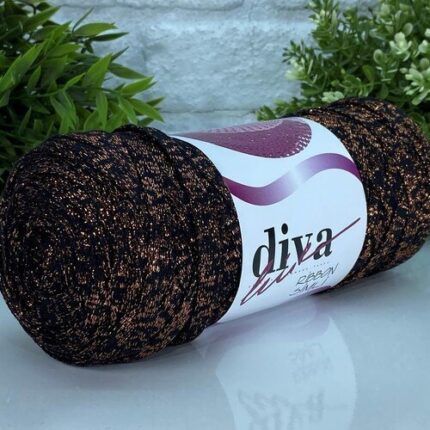 Diva Ribbon Simli 2111BKR Siyah-Bakır ( 4 lü Paket )