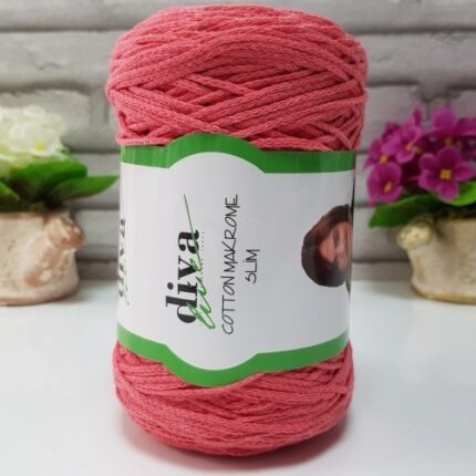 Diva Cotton Makrome İnce 2136 Nar Çiçeği ( 4 lü Paket )