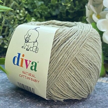 Diva Natural Cotton Baby 268 Zehir Yeşil (10 lu Paket)