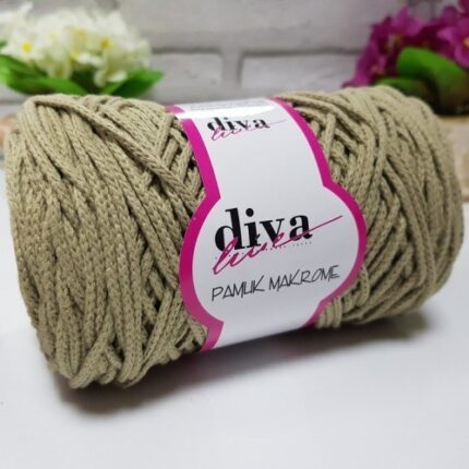 Diva Pamuk Makrome 268 Küf Yeşili ( 4 lü Paket)
