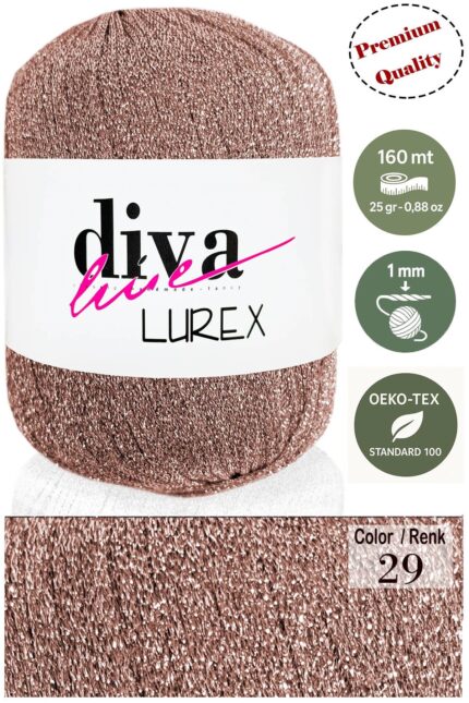 Diva Lurex 29 Bal Köpüğü-Altın ( 6 lı Paket )