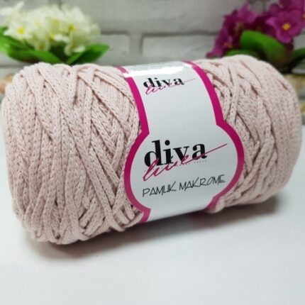 Diva Pamuk Makrome 1003 Soft Pudra ( 4 lü Paket)