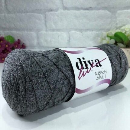 Diva Ribbon Simli 194GMS Gri ( 4 lü Paket )