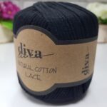 Diva Natural Cotton Lace 2111 Siyah ( 6 lı Paket )