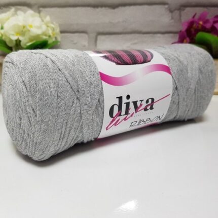 Diva Ribbon 2107 Açık Gri ( 4 lü Paket )