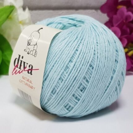 Diva Natural Cotton Baby 1001 Soft Mint (10 lu Paket)