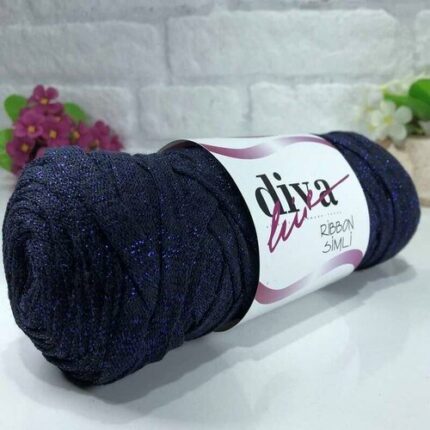 Diva Ribbon Simli 2112LCV Lacivert ( 4 lü Paket )