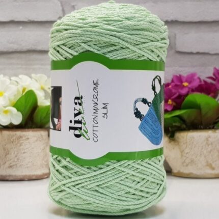 Diva Cotton Makrome İnce 487 Su Yeşili ( 4 lü Paket )
