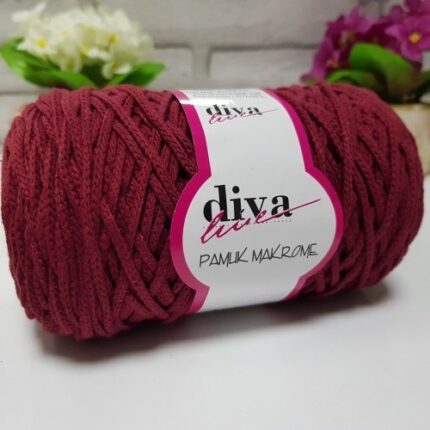 Diva Pamuk Makrome 999 Bordo ( 4 lü Paket)