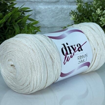 Diva Ribbon Simli 288SDF Ekru ( 4 lü Paket )