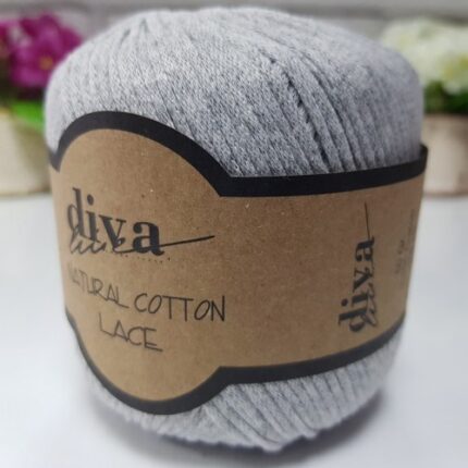Diva Natural Cotton Lace 2107 Açık Gri ( 6 lı Paket )