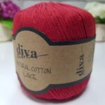 Diva Natural Cotton Lace 2126 Kırmızı ( 6 lı Paket )