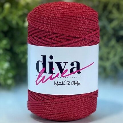 Diva Makrome İpi 105 Kan Kırmızı ( 6 lı Paket )
