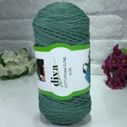 Diva Cotton Makrome İnce 2001 Mentol Yeşili ( 4 lü Paket )