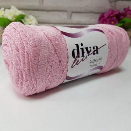 Diva Ribbon Simli 2130SDF Pudra Pembe ( 4 lü Paket )