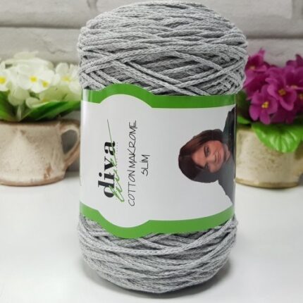 Diva Cotton Makrome İnce 2107 Açık Gri ( 4 lü Paket )