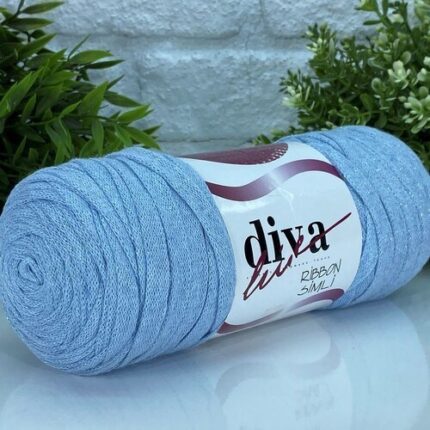 Diva Ribbon Simli 214SDF Bebek Mavisi ( 4 lü Paket )