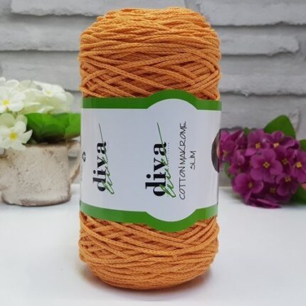Diva Cotton Makrome İnce 1007 Narenciye ( 4 lü Paket )