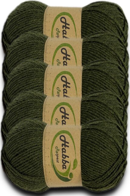 Habba Akrilik 5 li Pkt -1402-Haki