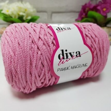 Diva Pamuk Makrome 229 Pembe ( 4 lü Paket)