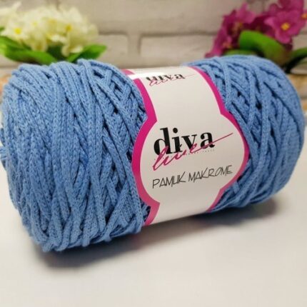 Diva Pamuk Makrome 1256 Mavi ( 4 lü Paket)