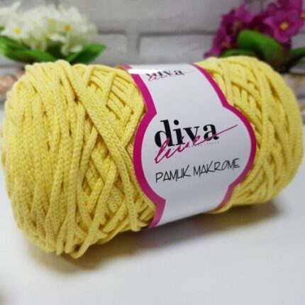 Diva Pamuk Makrome 215 Bebe Sarı ( 4 lü Paket)