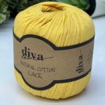 Diva Natural Cotton Lace 2123 Sarı ( 6 lı Paket )