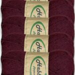 Habba Akrilik 5 li Pkt -1503-Bordo
