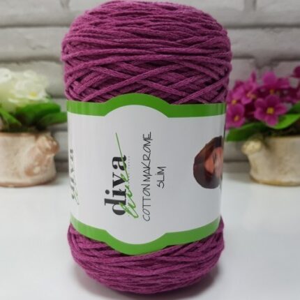 Diva Cotton Makrome İnce 60 Mürdüm ( 4 lü Paket )