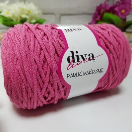 Diva Pamuk Makrome 2244 Koyu Pembe ( 4 lü Paket)