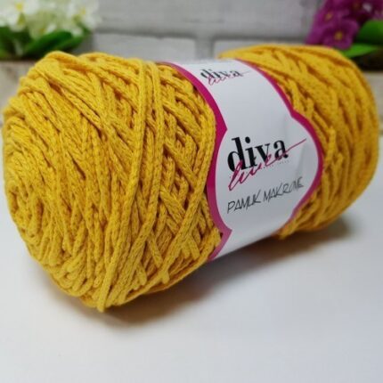 Diva Pamuk Makrome 2123 Sarı ( 4 lü Paket)