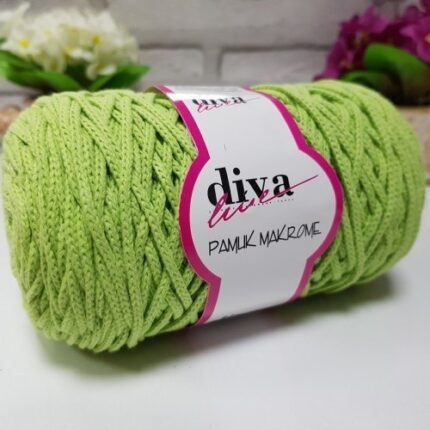 Diva Pamuk Makrome 2120 Fıstık Yeşili ( 4 lü Paket)