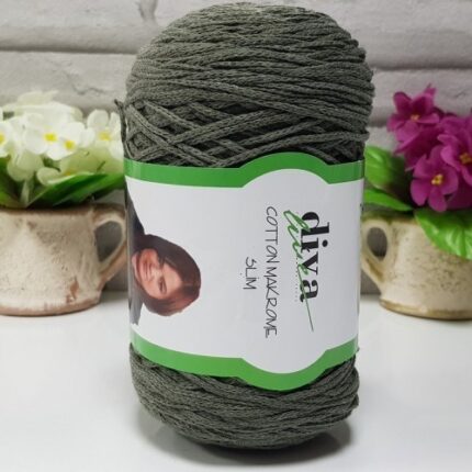Diva Cotton Makrome İnce 1979 Haki ( 4 lü Paket )